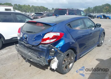 2015 Hyundai Veloster Turbo R-Spec from USA, damaged, VIN KMHTC6AE4FU244037
